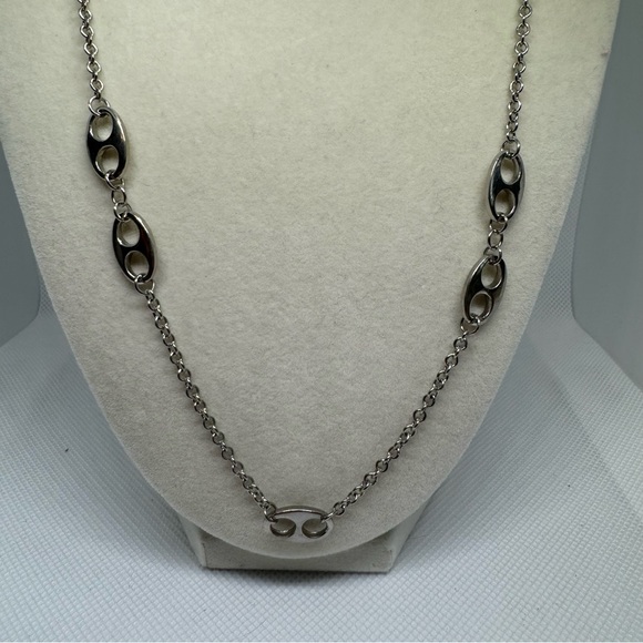 Cookie Lee Silver Tone Long Necklace. - Picture 2 of 7
